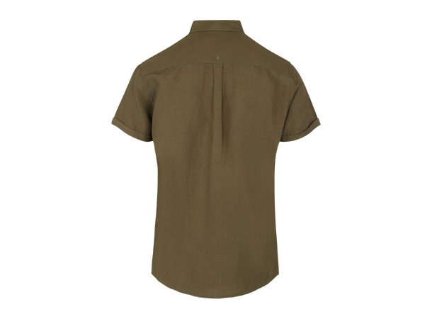 Sawyer Shirt Burnt olive M SS linen shirt 