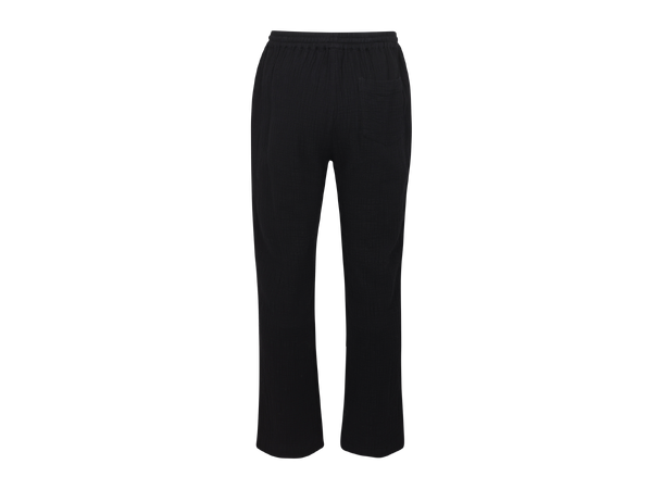 Timm Pants Black L Cotton gauze loose pants 