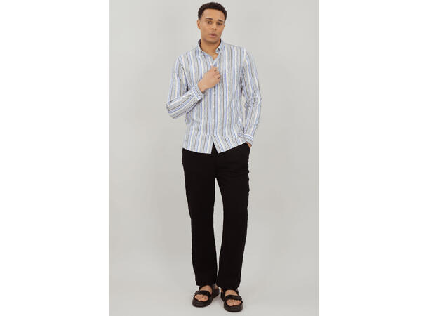 Timm Pants Black L Cotton gauze loose pants 
