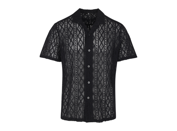 Valentino SS Shirt Black L Crochet SS shirt 