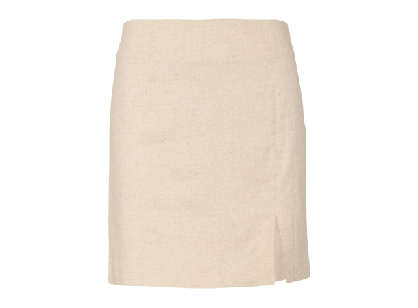 Zaliki Skirt Sand Melange M Linen mini skirt 