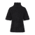 Leah SS Turtleneck Black S Short sleeved alpaca turtleneck 