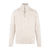 Tommi Half-zip Oatmeal L Lambswool half-zip sweater 