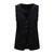 Simmy Waistcoat Black M Long linen waistcoat 