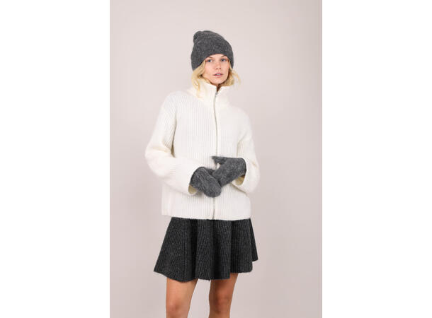 Aba Rib beanie Charcoal One Size Fury fluffy ribbed beanie 