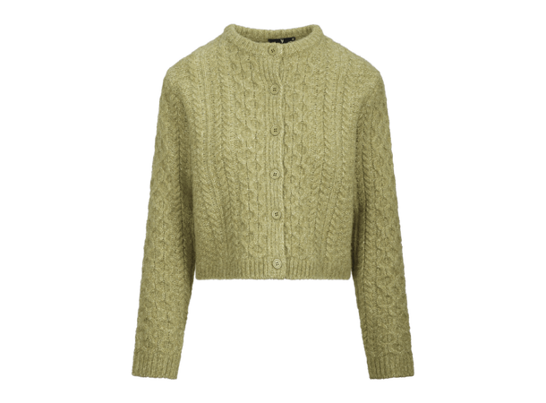 Aisha Cardigan Verde M Cable knit cardigan 