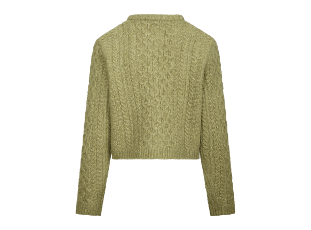 Aisha Cardigan Verde M Cable knit cardigan 