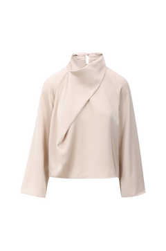 Cira Blouse Satin blouse with twist