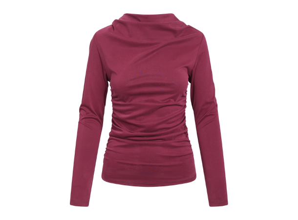 Clio LS Top Burgundy M Twisted fashion LS 