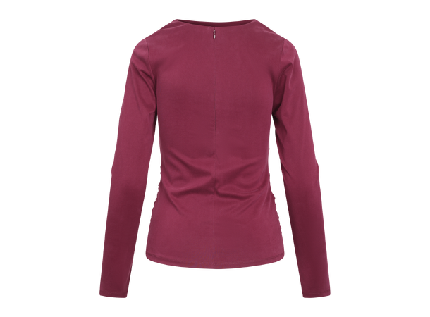 Clio LS Top Burgundy M Twisted fashion LS 