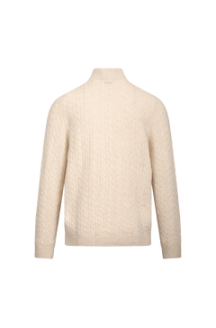 Edward Half-zip Cable half-zip wool sweater
