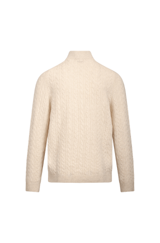Edward Half-zip Cable half-zip wool sweater