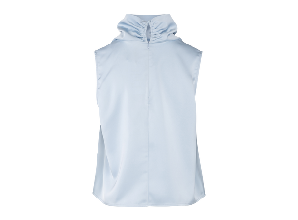 Ellinor Top Light Blue L Satin watefall top 