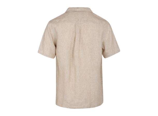 Giuseppe SS Shirt Sand L Camp collar SS linen shirt 