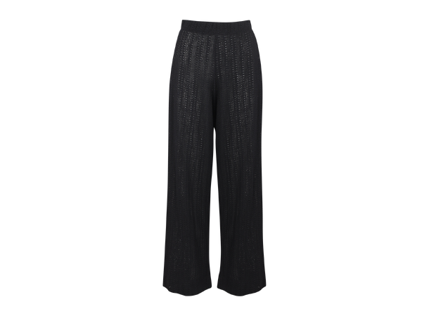 Helin Pants Black L Loose crochet pants 