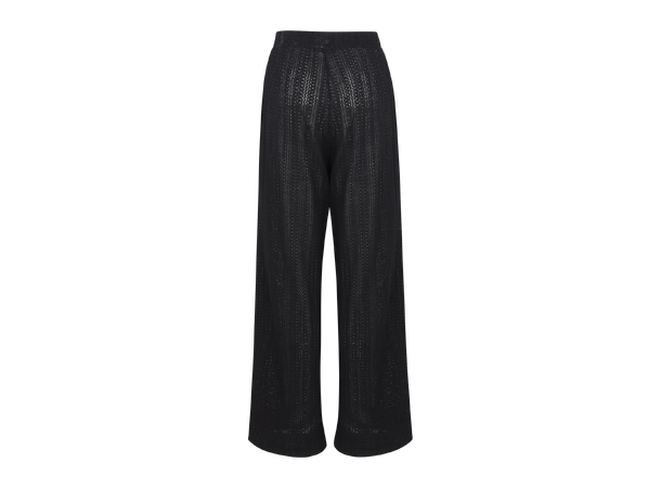 Helin Pants Black L Loose crochet pants 