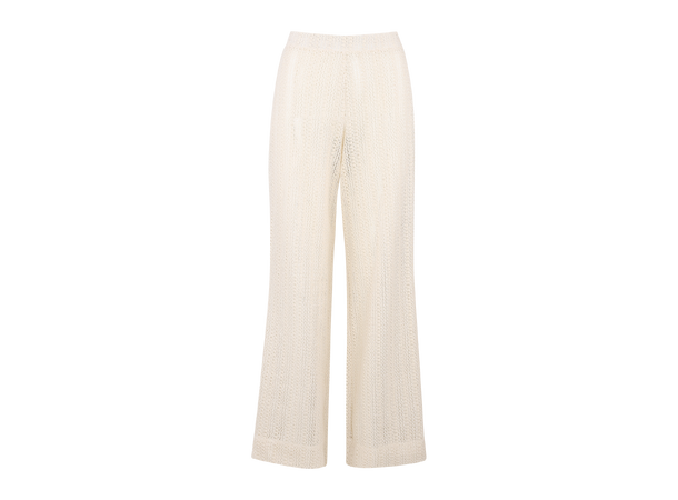 Helin Pants Cream L Loose crochet pants 