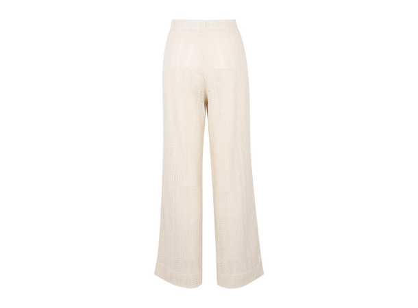 Helin Pants Cream L Loose crochet pants 