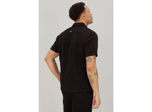 Hubert SS Shirt Black L Cotton structure SS shirt 