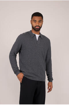 Sanches Sweater Cashmere mix LS pique