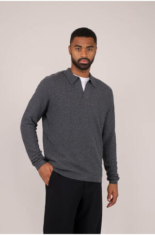 Sanches Sweater Cashmere mix LS pique
