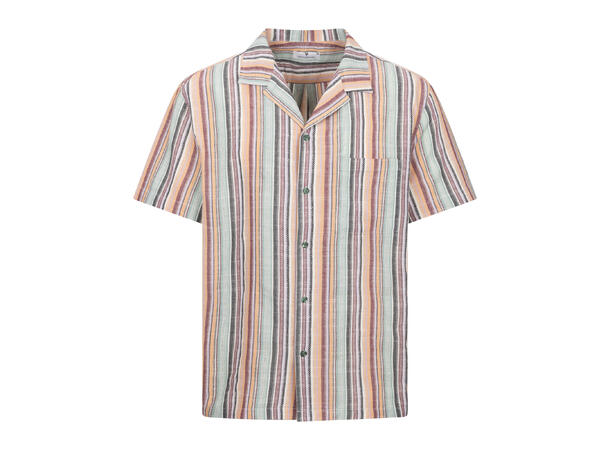 Tristan SS Shirt Multi stripe S Cotton stripe SS Shirt 