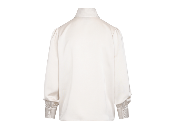Keryn Blouse Light Silver S Tie-neck blouse 