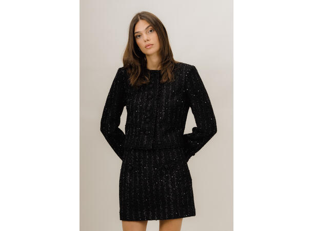 Prudence Skirt Black M Glitter mini skirt 