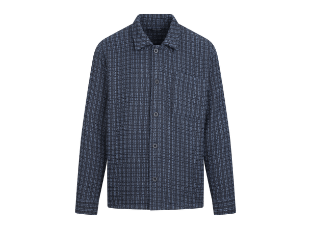 Theon Overshirt Black/Blue M Jaquard Overshirt 