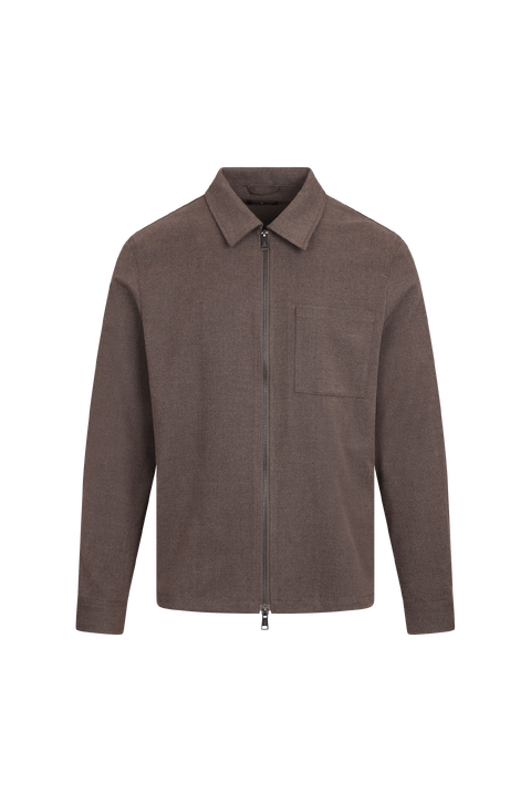 Argus Overshirt Flannel Zip Overshirt