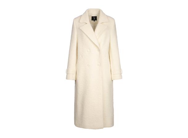 Delilah Coat Cream XS Long wool coat 