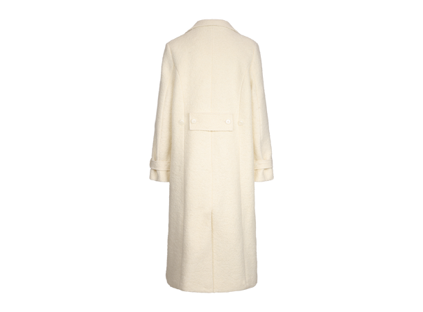 Delilah Coat Cream XS Long wool coat 