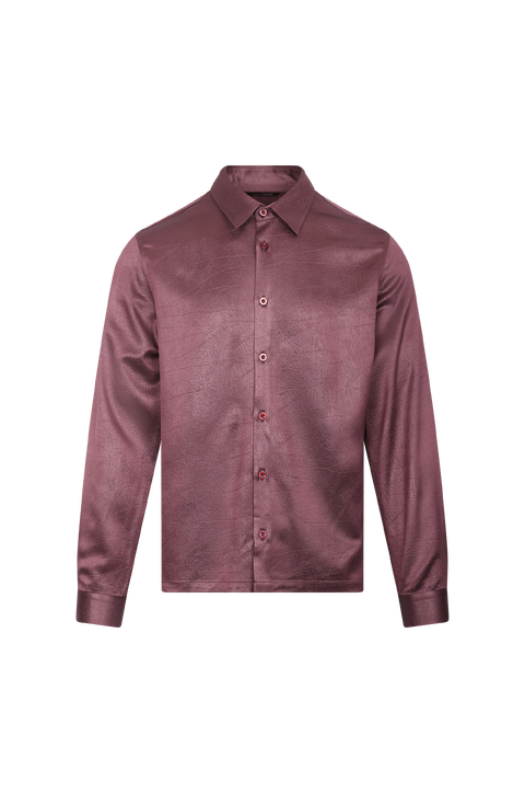 Lysander LS Shirt Crinkled satin shirt