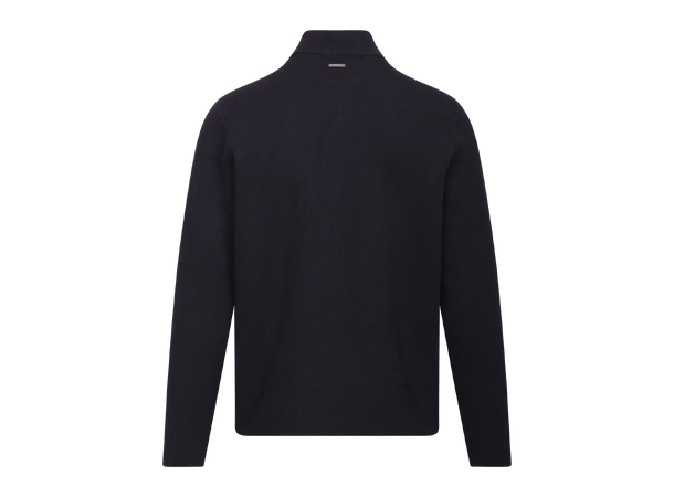 Succa Half-zip Dark Navy L Basic viscose zip collar 