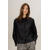Grete Shirt Black S Tencel cotton shirt with chain 