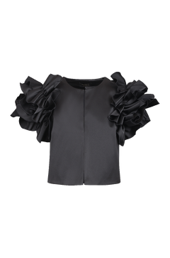 Aphrodite Jacket Satin ruffle jacket