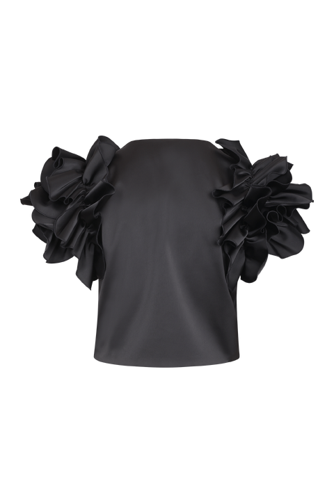 Aphrodite Jacket Satin ruffle jacket