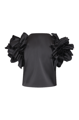 Aphrodite Jacket Satin ruffle jacket