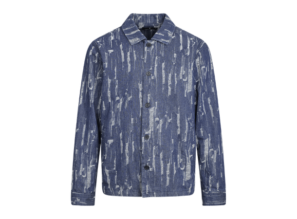 Joaquin Overshirt Dark Denim M Denim structure shirt 