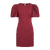 Keiyaa Dress Burgundy XL Dress with puffed sleeves 