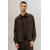 Argus Overshirt Brown M Flannel Zip Overshirt 