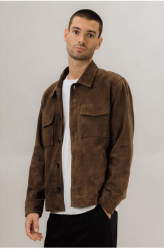 Cruz Suede Overshirt Goat suede overshirt