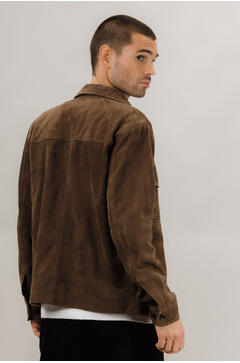 Cruz Suede Overshirt Goat suede overshirt