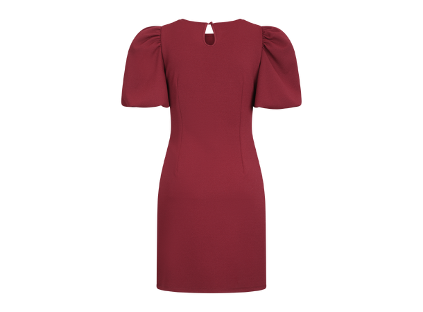 Keiyaa Dress Burgundy XL Dress with puffed sleeves 