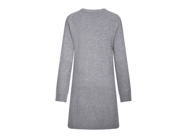 Clemmie Dress Grey S Merino crew neck dress 