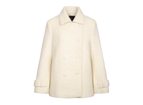 Harmony Jacket Cream M Wool boiled short jacket 