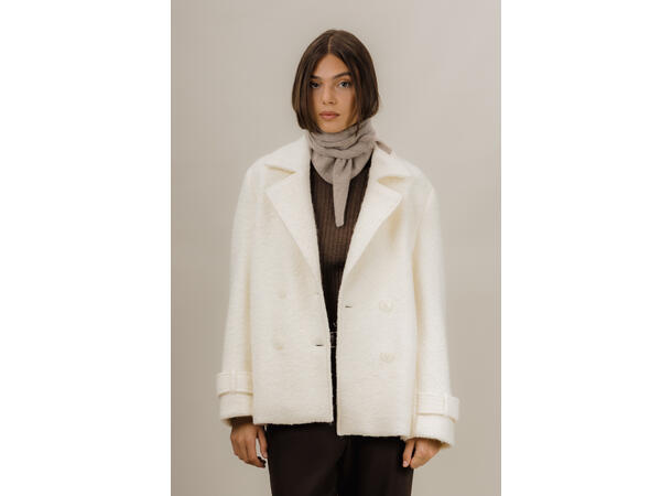 Harmony Jacket Cream M Wool boiled short jacket 