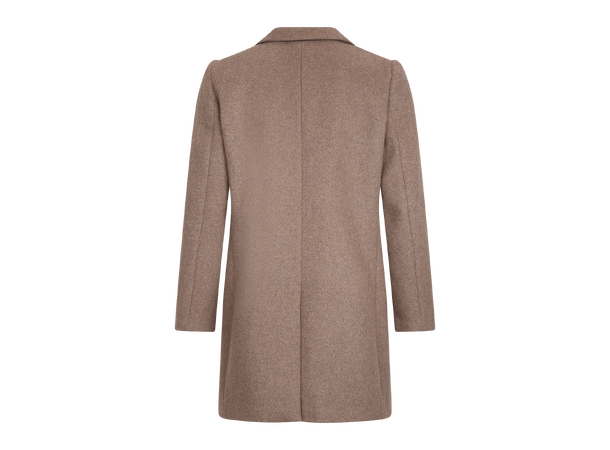 Miles Wool Coat Dark Sand L Basic wool coat 