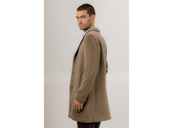 Miles Wool Coat Dark Sand L Basic wool coat 