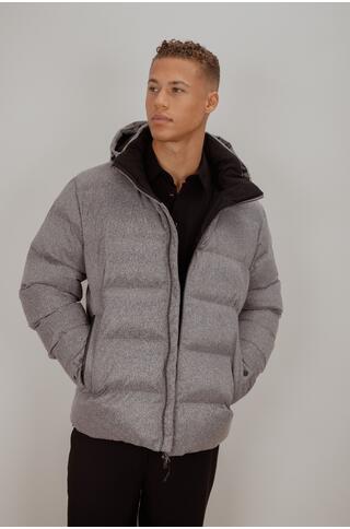 Lester Jacket Brushed flannell padded jacket
